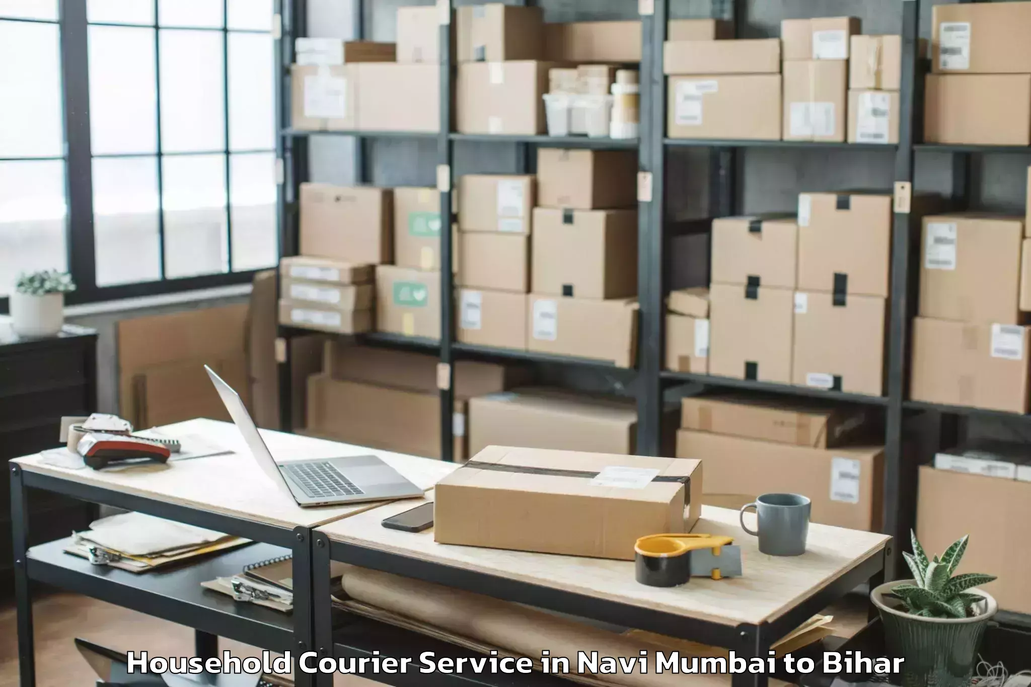 Navi Mumbai to Turkauliya Household Courier